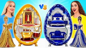 Строим Удивительный Кукольный Домик _ Золотой vs Сапфировый Челлендж от Multi DO
