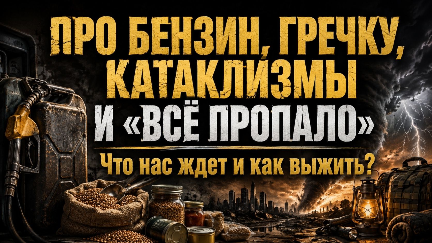 БЕНЗИН. ГОЛОД. КАТАКЛИЗМЫ. КАК ВЫЖИТЬ?