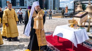Слово митрополита Леонтия  после освящения колоколов храма в честь иконы Божией Матери «Троеручица»