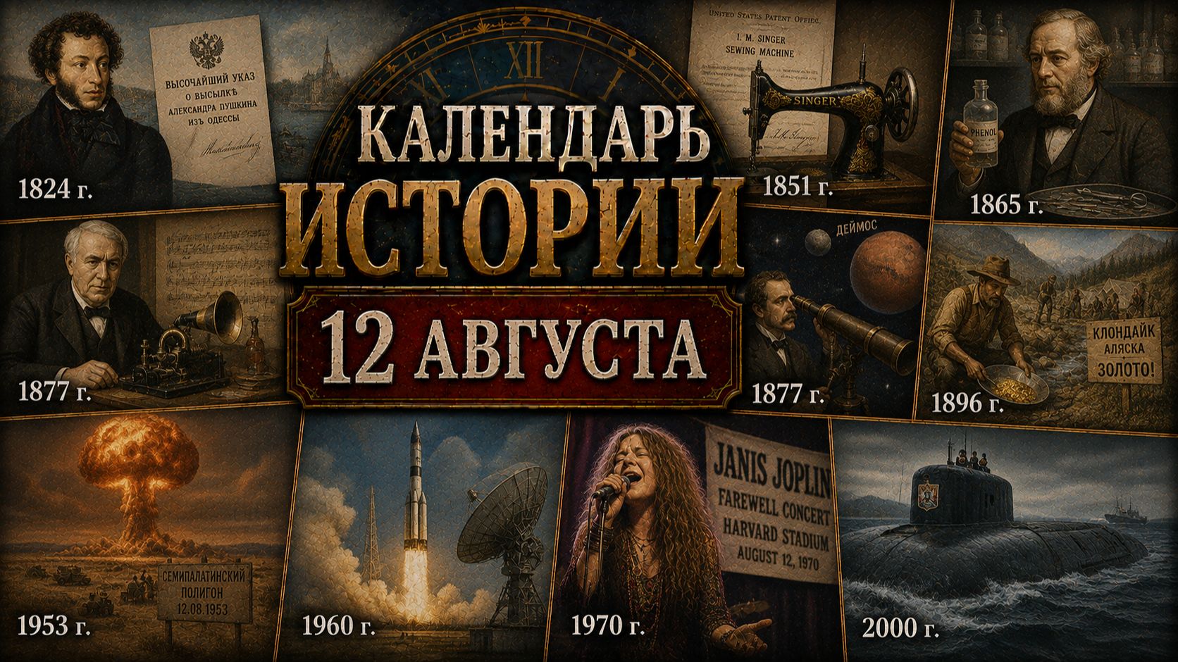 КАЛЕНДАРЬ ИСТОРИИ 12 АВГУСТА