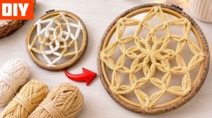 ЛЕГКО и БЫСТРО! Декор на Стену из Ниток Своими руками (2 креативные идеи) | DIY