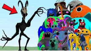 НОВЫЙ АНАЛОГОВЫЙ ХОРРОР-МОНСТР «МУЧИТЕЛЬ» ПРОТИВ ВСЕХ МОНСТРОВ GARTEN OF BANBAN 1-8 В GARRY'S MOD