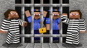 ПРЕСТУПНИКИ ПОСАДИЛИ ПОЛИЦЕЙСКИХ В ТЮРЬМУ В МАЙНКРАФТ | Риколит Minecraft