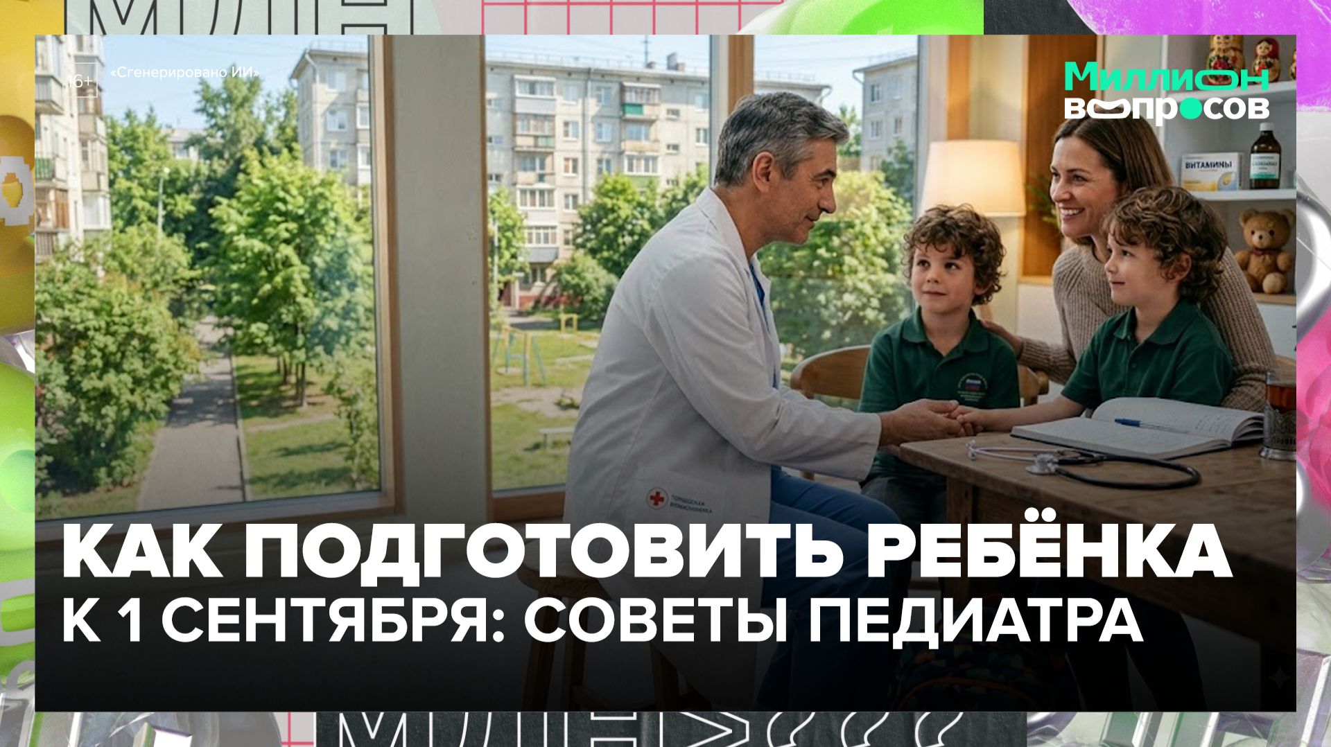 Как подготовить ребёнка к 1 сентября: советы педиатра | Миллион вопросов — Москва 24