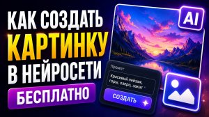 Как создать картинку в нейросети бесплатно? Генерация изображений в нейросети онлайн