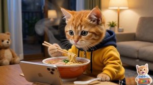 [Неожиданно огромный успех] Коко-чан попробовала приготовить омлет с рисом, и там выстроилась о