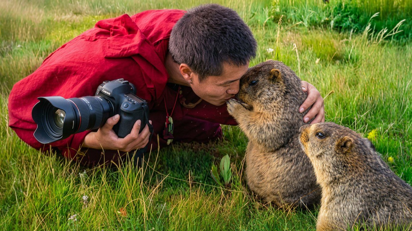 Фотографы, которые подружились с дикими животными самым милым способом! 😍🐾 Смешные животные