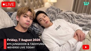 🔴Прямая трансляция BTS Тэхёна и Чонгука на Weverse! (07.08.2026) «Спи с любовью»💜