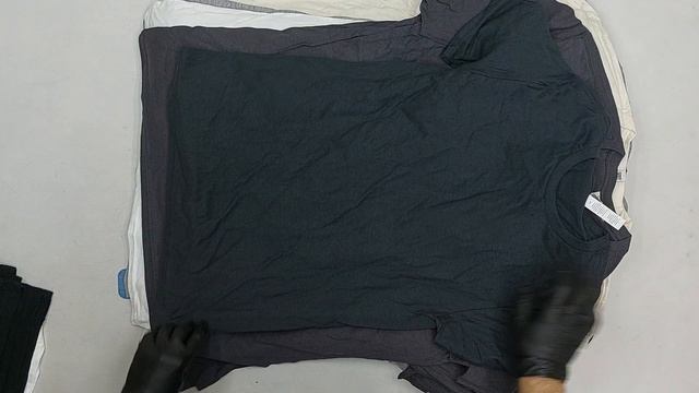 Футболки мужские однотонные без принта сток оптом 24 пак