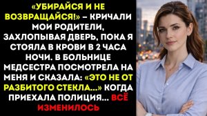 Родители оставили меня на улице в крови в 2 часа ночи — медсестра скорой сказала «Эти