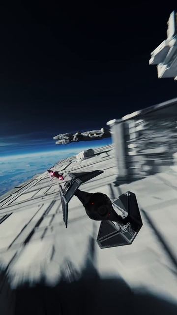 Tie Interceptor в бою