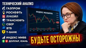 Технический анализ Газпром Роснефть Лукойл Транснефть Сбер Втб Т-банк / Индекс Ммвб / Доллар, Юань
