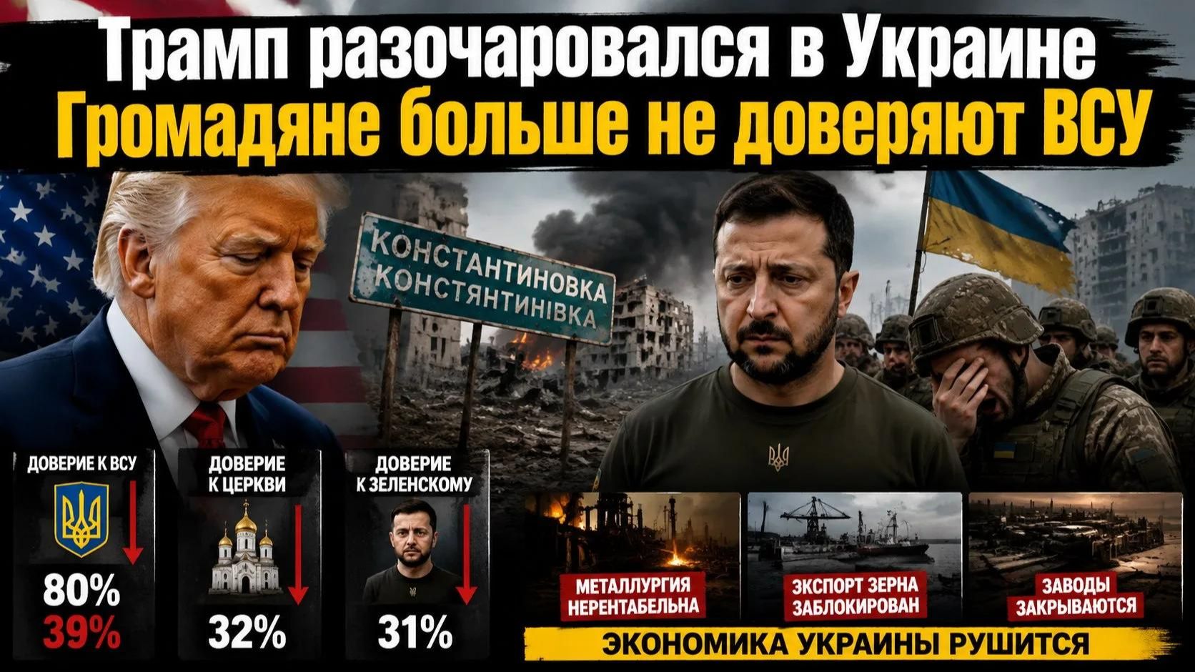 Украине капут – Трампу не нравятся «лузеры»! ВСУ заслужило ненависть громадян!