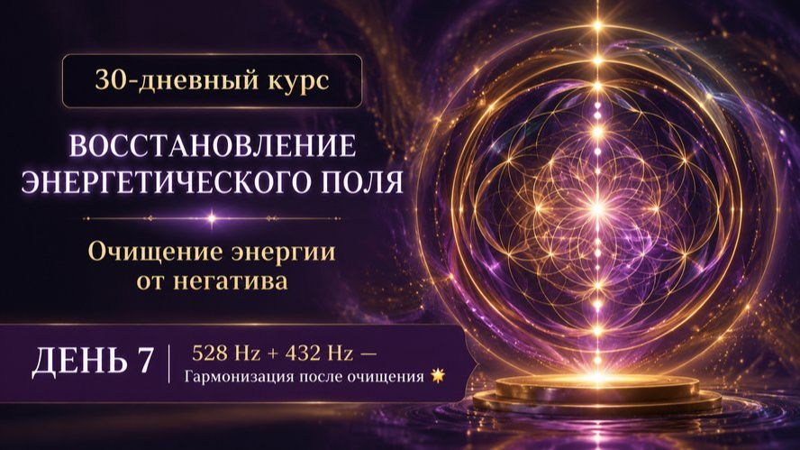 ДЕНЬ 7 | 528 Hz + 432 Hz — Гармонизация после очищения