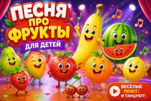 Песня про фрукты для детей: весёлые фрукты поют и танцуют