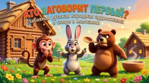 🙊🤐✨ Кто заговорит первый — забавная русская народная аудиосказка о споре и молчании 🏠🥣