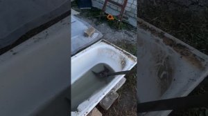 Ремонт угла частного дома, завалинки, заливка бетоном, часть 1