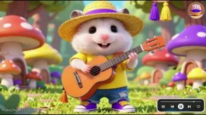 🐹МУЛЬТИК-ПЕСЕНКА: ХОМЯЧОК КРОХА И ГИТАРА🎸 | Развивающие детские песни и мультики