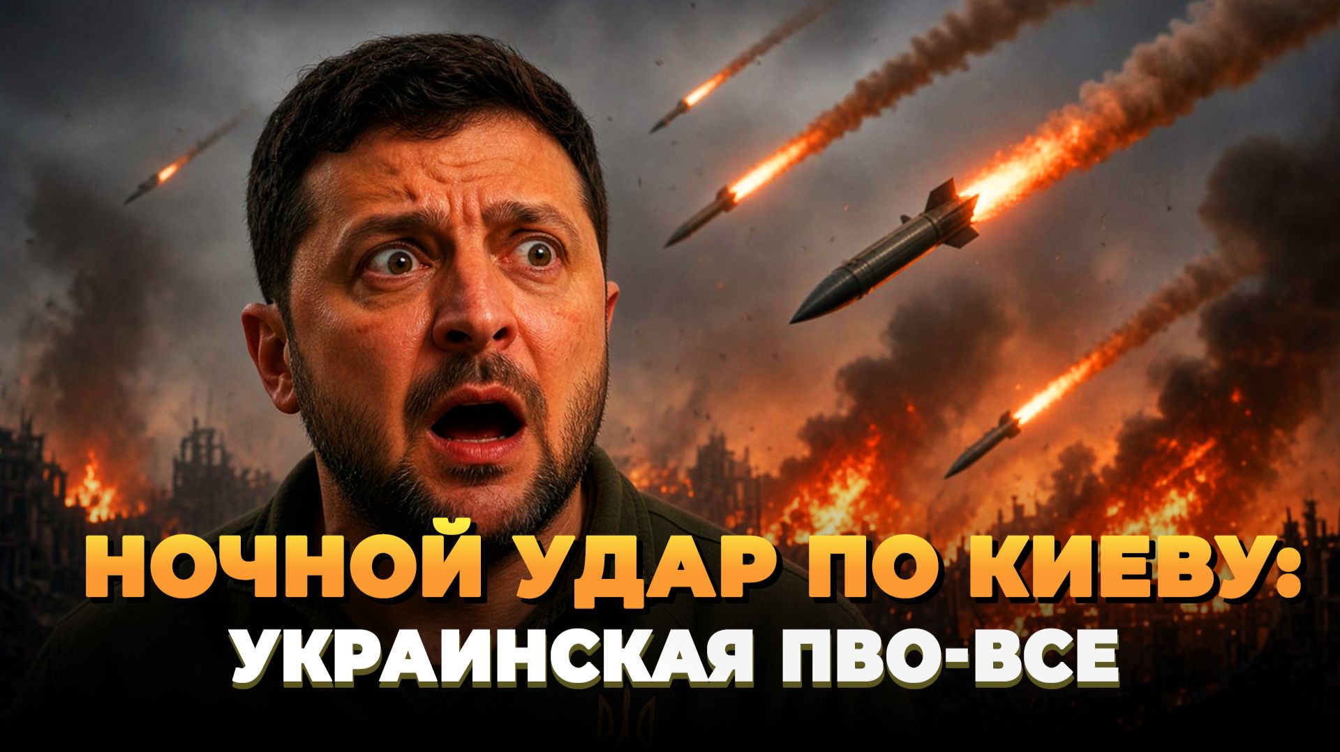 Ночной удар по Киеву - Украинская ПВО всё - Новости