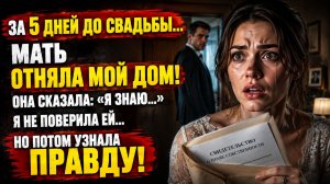 Истории из жизни | За 5 дней до свадьбы мать забрала коттедж | Аудио рассказы | Жизненные истории