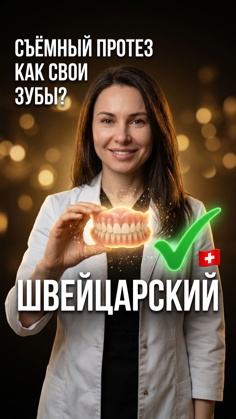 Съёмный протез Candulor: почему его не видно в улыбке