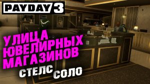 Payday 3: Улица ювелирок, Соло, Стелс ✌