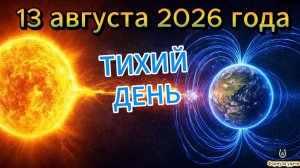 Магнитные бури на 13 августа 2026 года