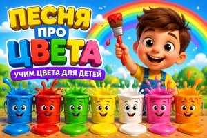 Песня про цвета для детей | Учим цвета