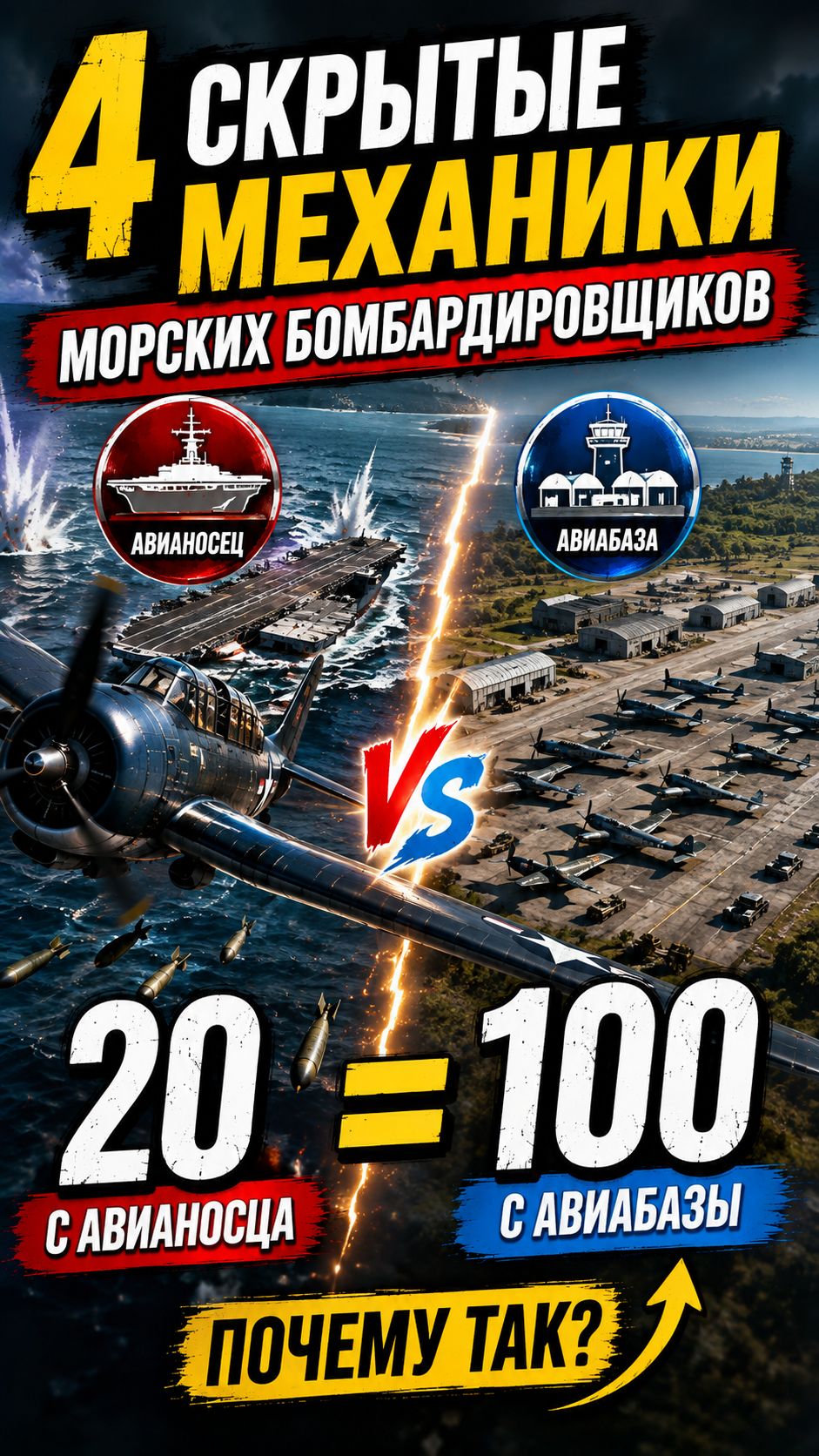 Почему 20 самолётов сильнее 100?
