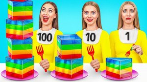 100 Слоев Еды Челлендж # Эпичная Битва с Едой