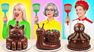 Кулинарный Челлендж с Радужной Едой _ Удивительные Кухонные Рецепты