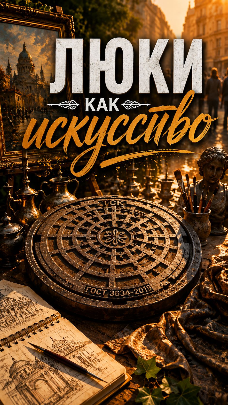 🎨 Люки как искусство: то, что мы привыкли не замечать, а другие коллекционировали..