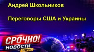 Андрей Школьников Переговоры США и Украины