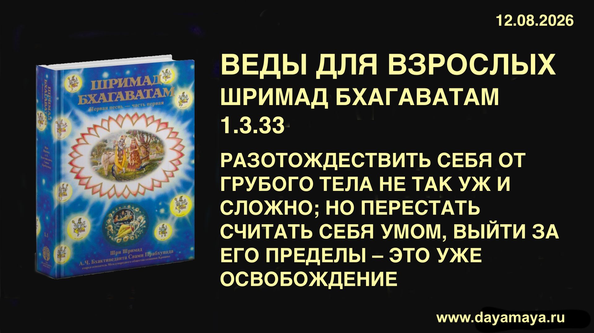 Веды для взрослых. Шримад бхагаватам 1.3.33
