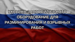Украина запросила у НАТО оборудование для разминирования и взрывных работ