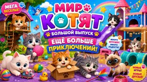 БОЛЬШОЙ ВЫПУСК МИР КОТЯТ🤣ЕЩЕ БОЛЬШЕ ПРИКЛЮЧЕНИЙ#детям #развлечения #котята