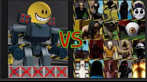 Roblox - РОБОТ-ТЕРМИНАТОР ПРОТИВ всех боссов в SCP MORPH