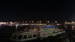 Ночной Санкт-Петербург, река Нева.