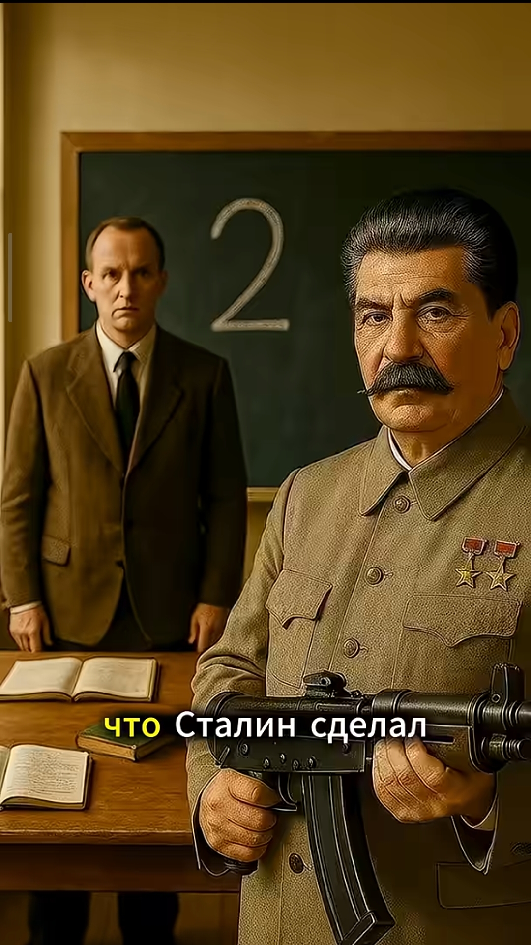Что Сталин сделал с учителем , который поставил 2 его сыну