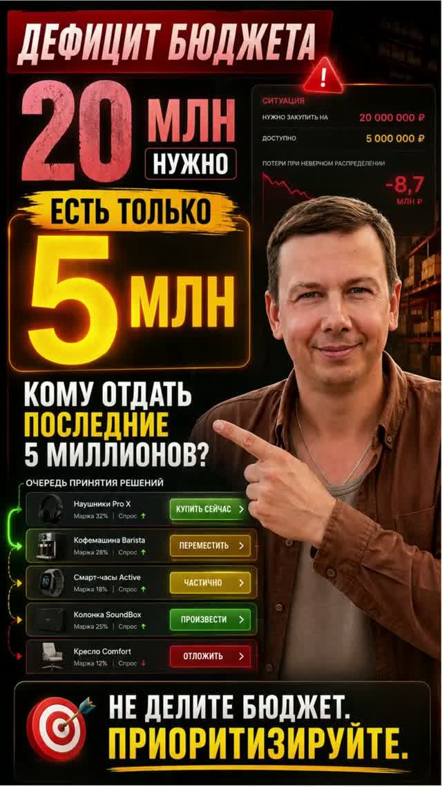 Дефицит бюджета Кому отдать последние 5 миллионов