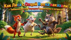 Как Лиса с Овцой Волка наказали — забавная русская народная аудиосказка о хитрости и справедливости