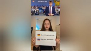 «У нас в гостях лучшая немецкая горная велосипедистка, Регина Штифель, добро пожаловать!»