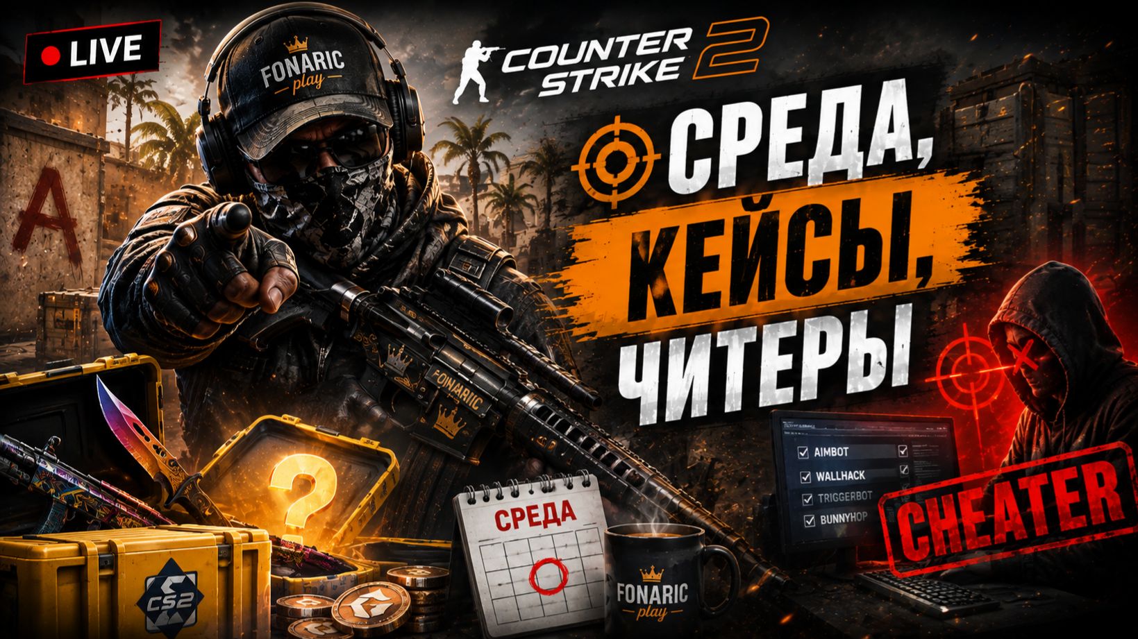 🎯 Counter-Strike 2 | среда, кейсы, читеры🎯