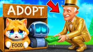 НАС УСЫНОВИЛ БОГАТЫЙ ДЕДУШКА! (Я КОТ VR)