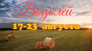Водолей♒Таро- прогноз на неделю с 17 по 23 августа 🕊
