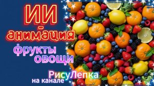 ИИ-анимация фрукты овощи