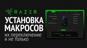 Как установить макросы на мышку Razer (Synapse 4)?