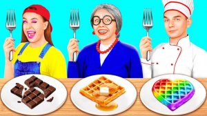 Кулинарный Челлендж_ Я против Бабушки _ Потрясающие Кухонные Лайфхаки