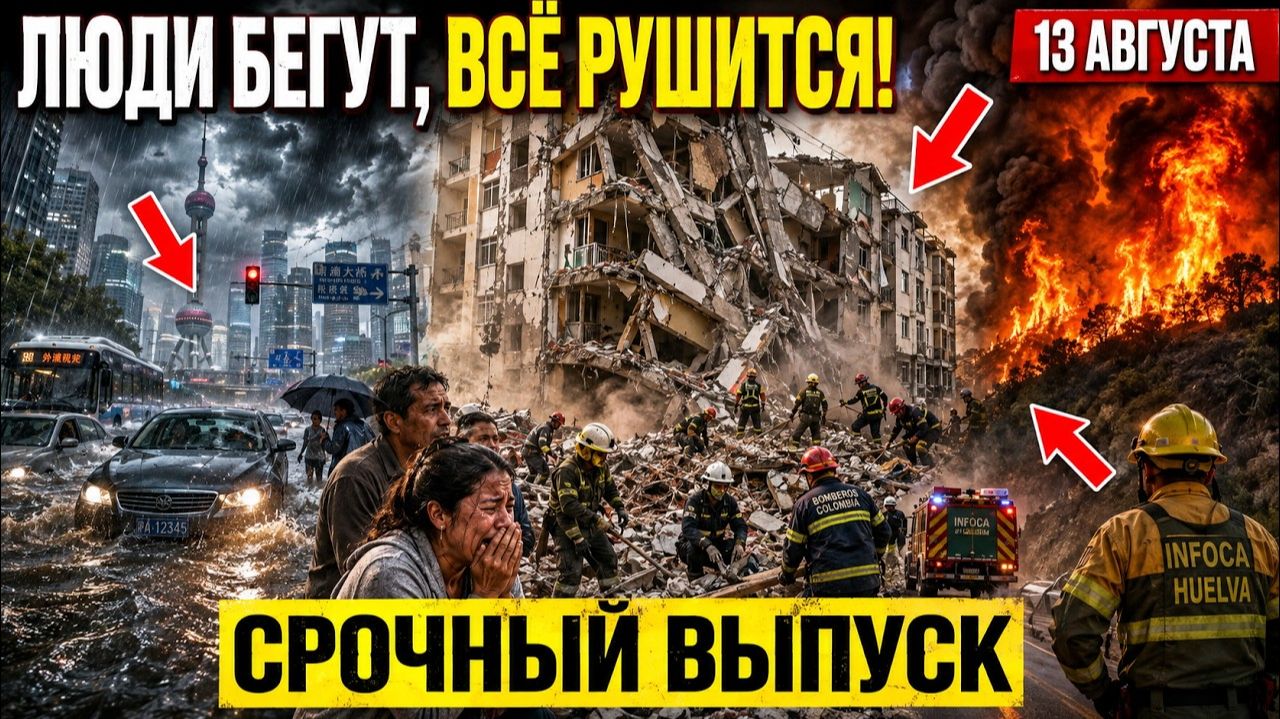Новости Сегодня 13.08.2026 - Срочный выпуск❗ ЧП❗ Россия❗ Катаклизмы❗ События Дня❗ Катастрофы❗ Потопы