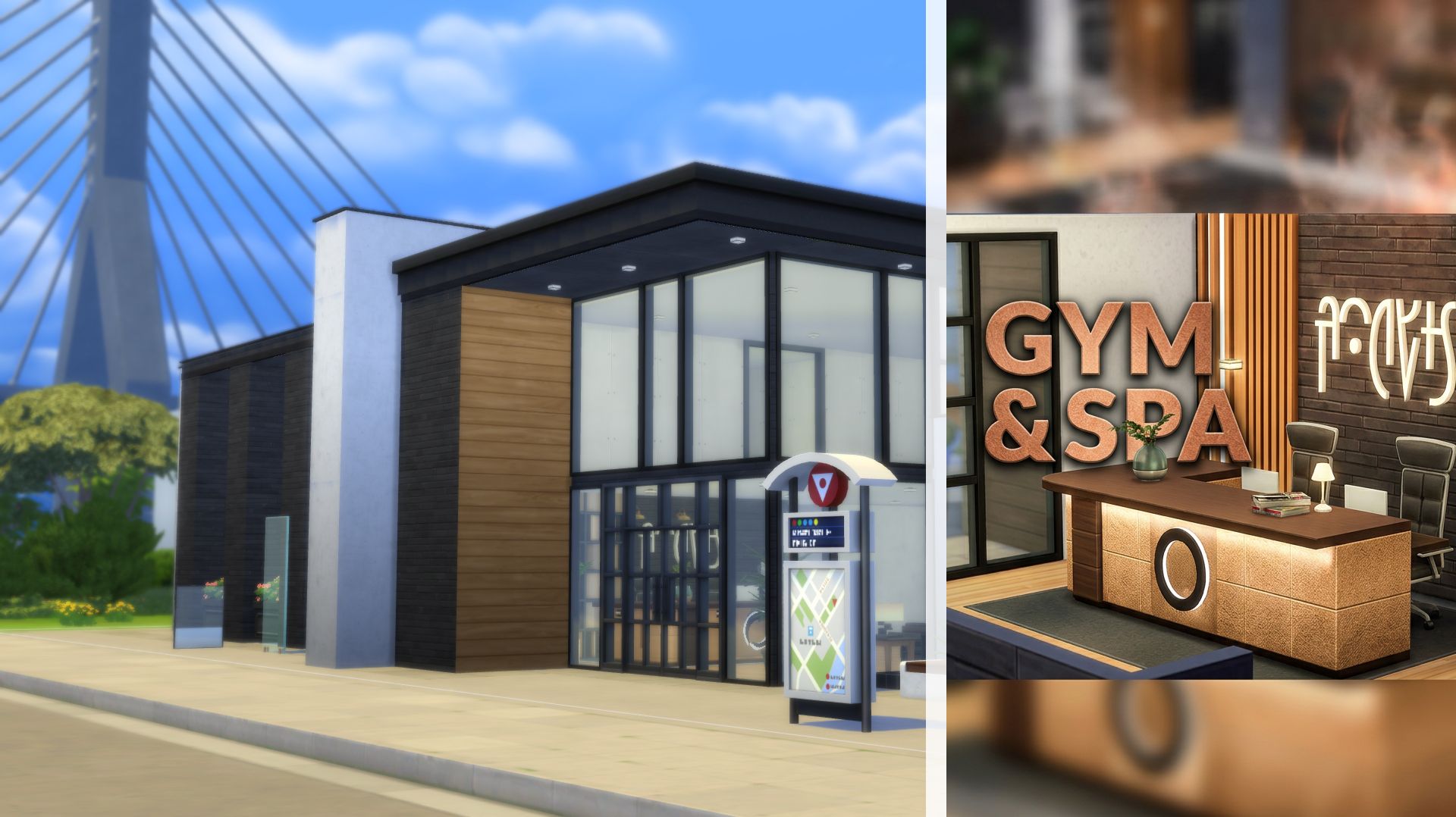 СПОРТЗАЛ БАНЯ СПА САЛОН / СИМС 4 СТРОИТЕЛЬСТВО #shorts #thesims4 #sims4 #симс4